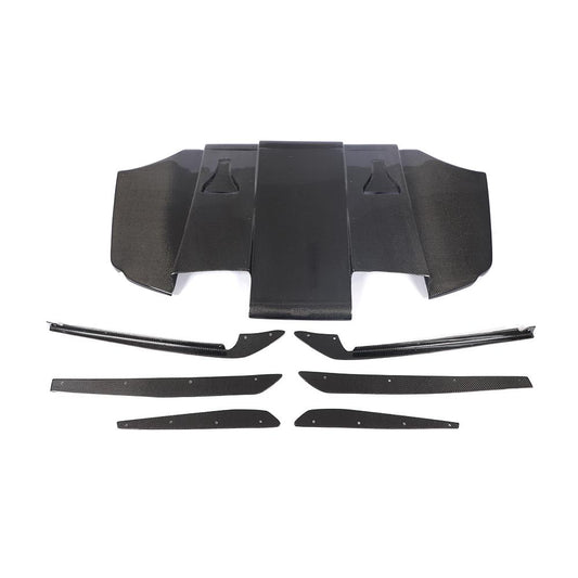 VARIS Style Carbon Fiber Rear Diffuser with Canards for BMW 3 Series M3 E90/E92/E93 (2007–2013)