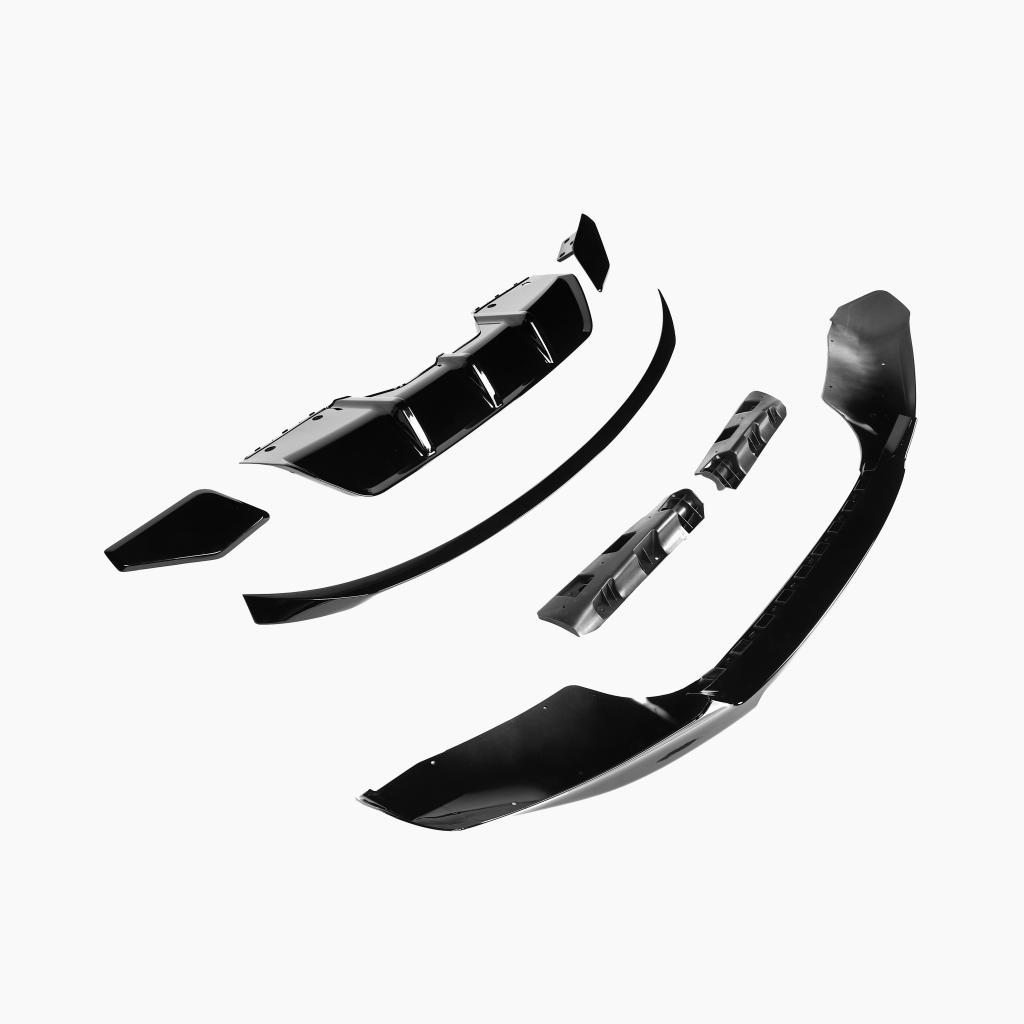 Performance Style Gloss Black Aero Kit for BMW X6 F16 M Sport (2014-2019)