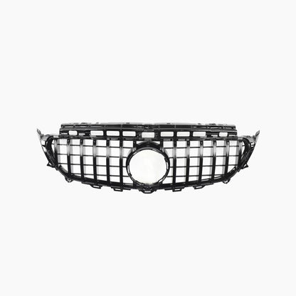 ST Style Gloss Black Front Hood Grill Grille For Mercedes Benz W213 E43 E53 AMG E200 E250 E300 E400 E500 (2017-2020)