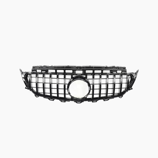 ST Style Gloss Black Front Hood Grill Grille For Mercedes Benz W213 E43 E53 AMG E200 E250 E300 E400 E500 (2017-2020)