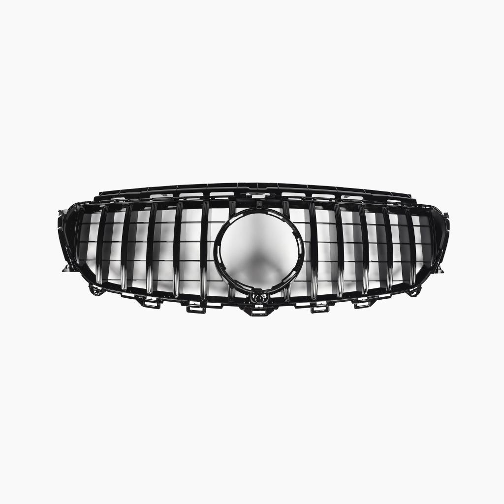 ST Style Gloss Black Front Hood Grill Grille For Mercedes Benz W213 E43 E53 AMG E200 E250 E300 E400 E500 (2017-2020)