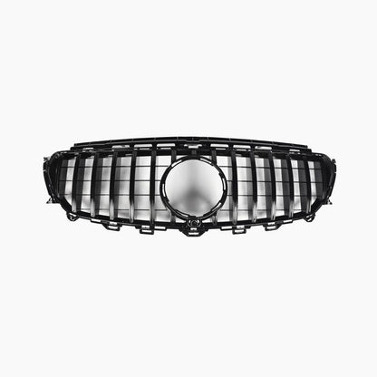 ST Style Gloss Black Front Hood Grill Grille For Mercedes Benz W213 E43 E53 AMG E200 E250 E300 E400 E500 (2017-2020)