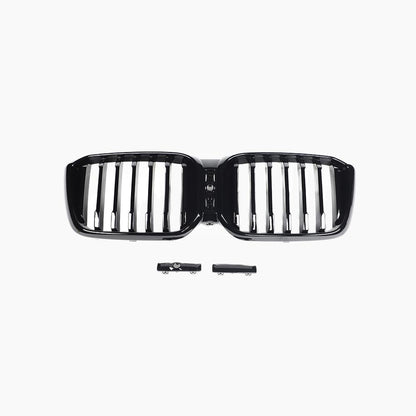 Single Slat Gloss Black Front Grille for BMW X3 G01 LCI (2021-2024)