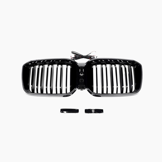 Dual Slat Gloss Black LED Front Grille for BMW X3 G01 LCI (2021-2024)