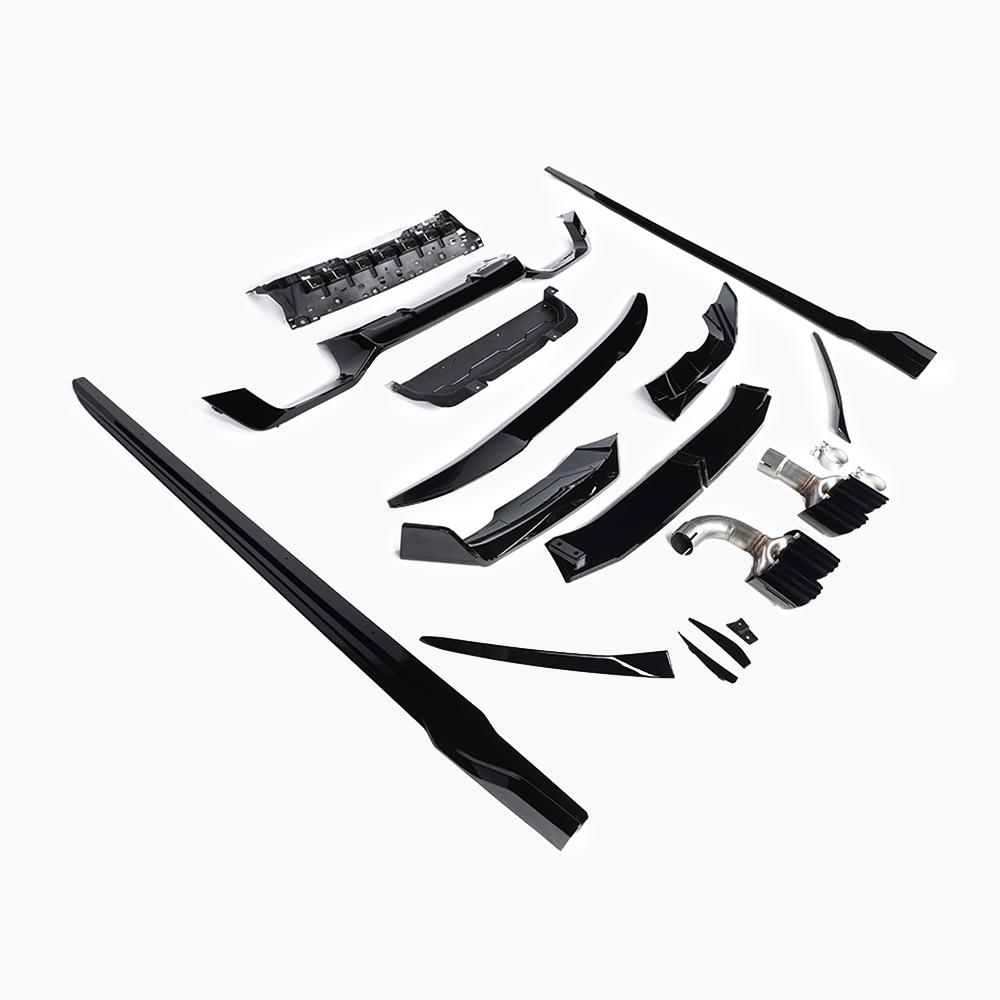 BMW X4 G02 (2021–present) Black Knight Aero Kit For M-Tech/21-24 Gloss Black