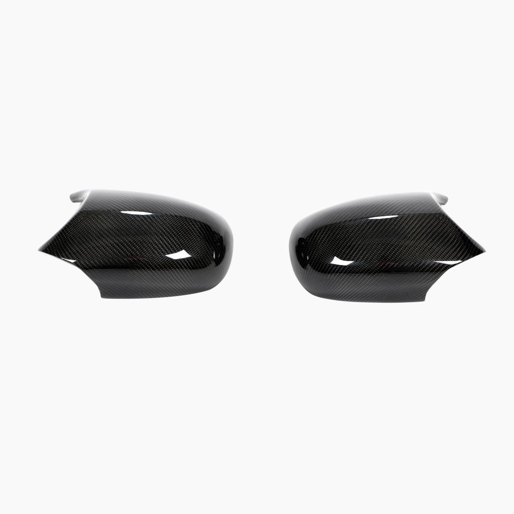 ST Style Carbon Fiber REPLACEMENT Mirror Cover Caps For BMW 3 Series E90/E91 LCI (2008-2012)