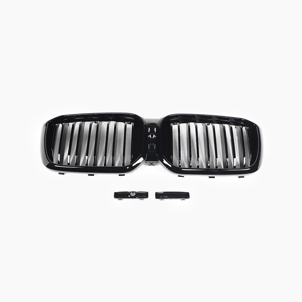 Dual Slat Gloss Black Front Grille for BMW X3 G01 LCI (2021-2024)