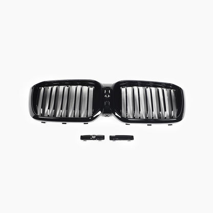 Dual Slat Gloss Black Front Grille for BMW X3 G01 LCI (2021-2024)