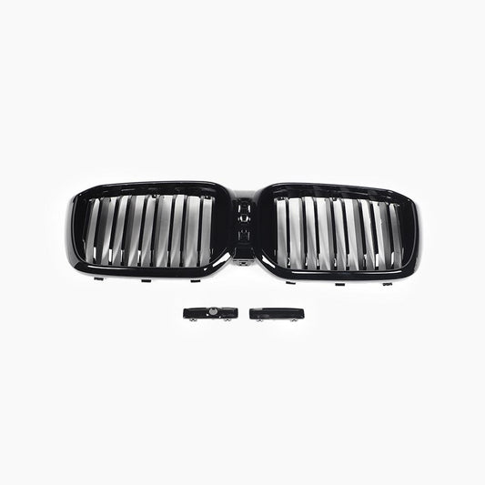 Dual Slat Gloss Black Front Grille for BMW X3 G01 LCI (2021-2024)