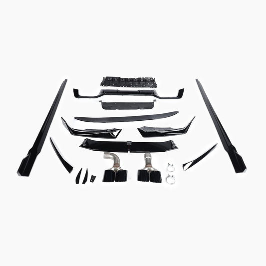 BMW X4 G02 (2021–present) Black Knight Aero Kit For M-Tech/21-24 Gloss Black