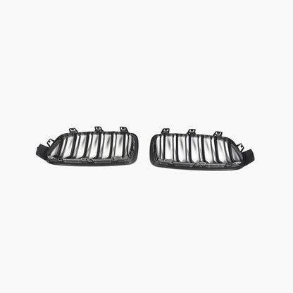 M3 Style Dual Slat Gloss Black Front Grille for BMW 3 Series F30 (2012-2019)
