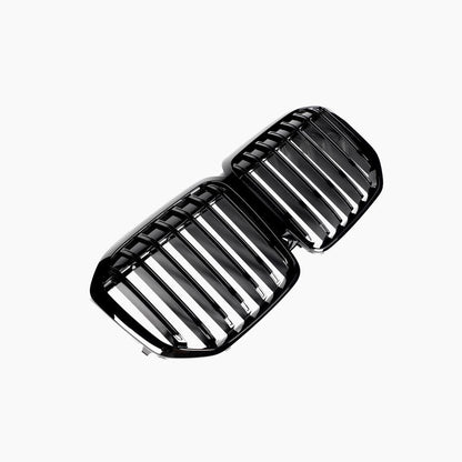 Single Slat Gloss Black Front Grille for BMW X7 G07 LCI (2023+)