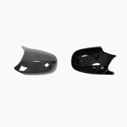 ST Style Carbon Fiber REPLACEMENT Mirror Cover Caps For BMW 3 Series E90/E91 LCI (2008-2012)