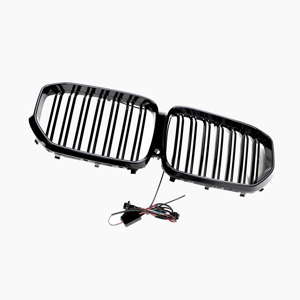 Dual Slat Gloss Black LED Front Grille for BMW X5 G05 Pre-LCI (2019-2023)