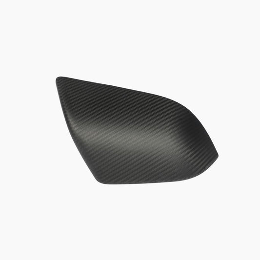 ST Style Carbon Fiber Matt Black ADD ON Mirror Cover Caps For Tesla Model 3 Sedan (2017-2024)