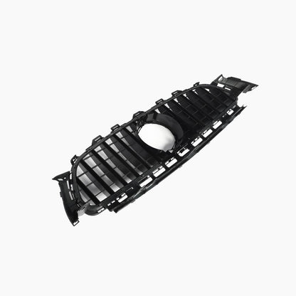 ST Style Gloss Black Front Hood Grill Grille For Mercedes Benz W213 E43 E53 AMG E200 E250 E300 E400 E500 (2017-2020)