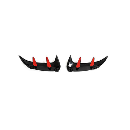 ST Style Carbon Fiber Rear Canards for Mercedes Benz A45 AMG W177 Facelift (2023+)