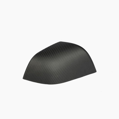 ST Style Carbon Fiber Matt Black ADD ON Mirror Cover Caps For Tesla Model 3 Sedan (2017-2024)