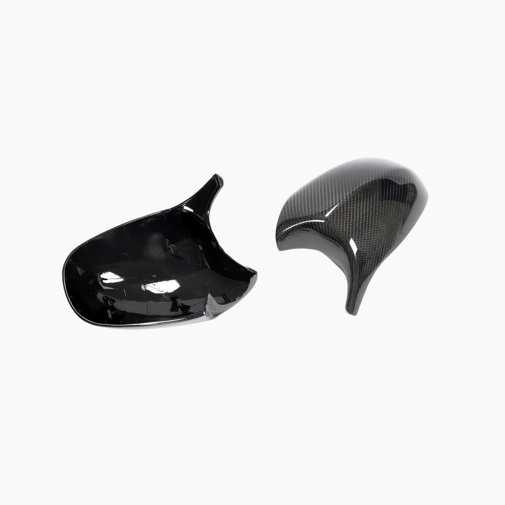 ST Style Carbon Fiber REPLACEMENT Mirror Cover Caps For BMW 3 Series E90/E91 LCI (2008-2012)