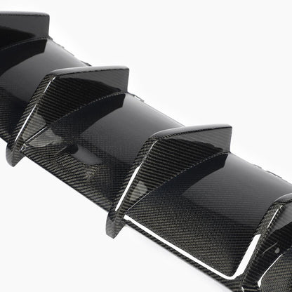 Karbel Style Carbon Fiber Rear Diffuser for Audi A3 Sline/S3 8.5V LCI (2017-2020)