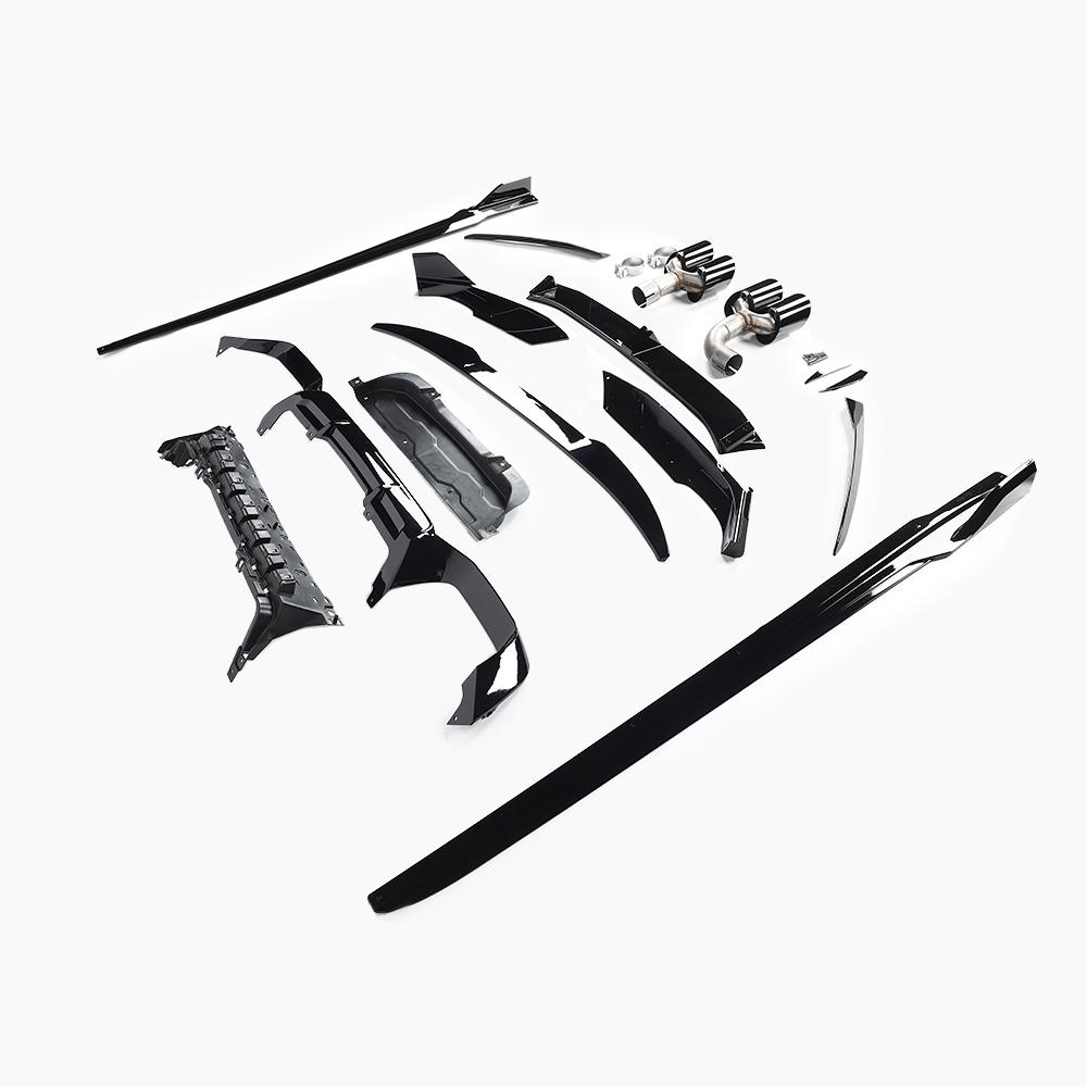 BMW X4 G02 (2021–present) Black Knight Aero Kit For M-Tech/21-24 Gloss Black