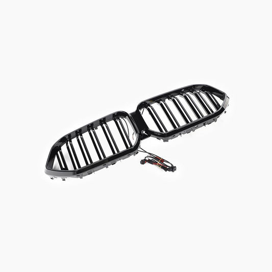 Dual Slat Gloss Black LED Front Grille for BMW X6 G06 Pre-LCI (2019-2023)