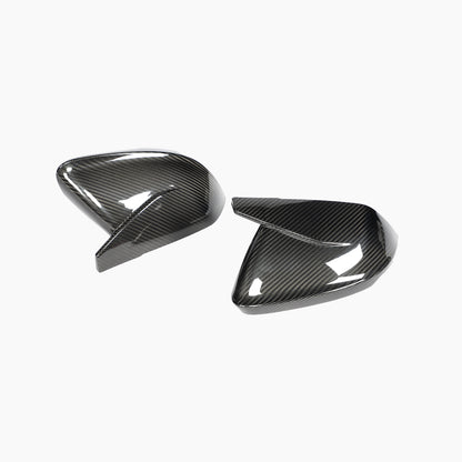 M4 Style Carbon Fiber add on Mirror Caps for Audi RSQ8 Pre-LCI (2019-2023) Lamborghini Urus