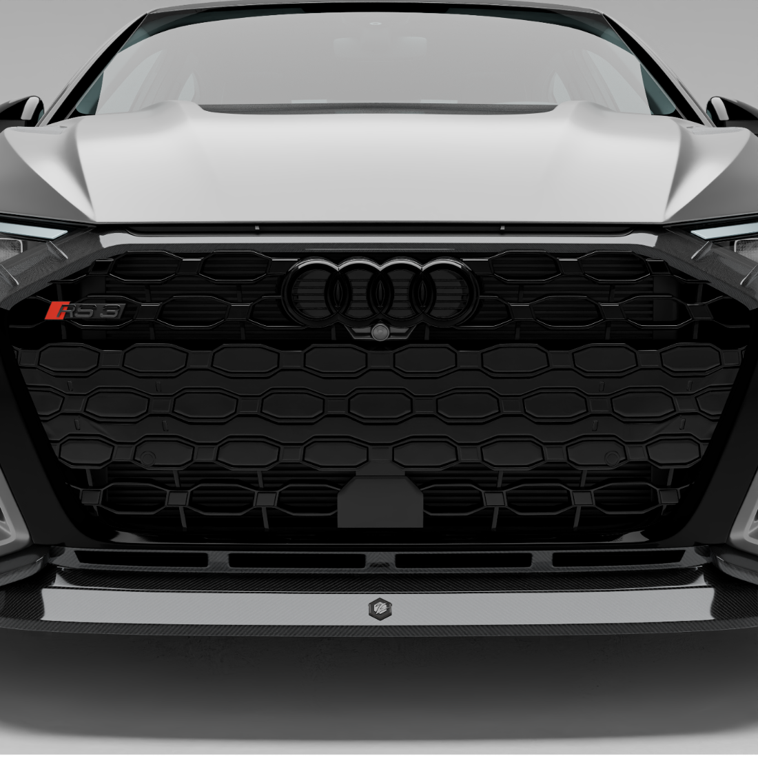 Audi RS3 8Y sedan carbon fiber front grille main view