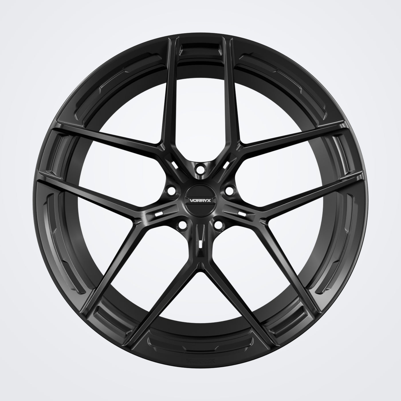 VX-01 forged wheel - Black, front view