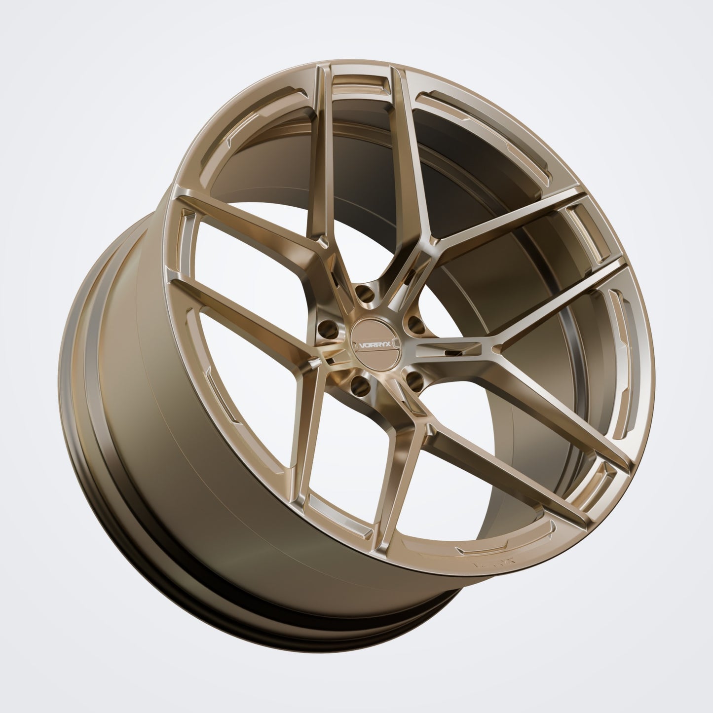 VX-01 forged wheel - Bronze, three-quarter view