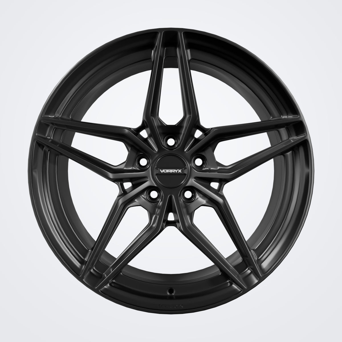 VX-02 forged wheel - Black, front view