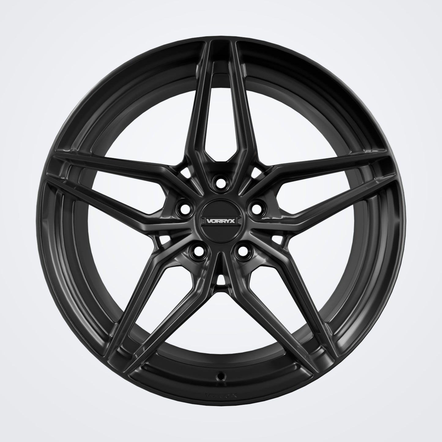 VX-02 forged wheel - Black, front view