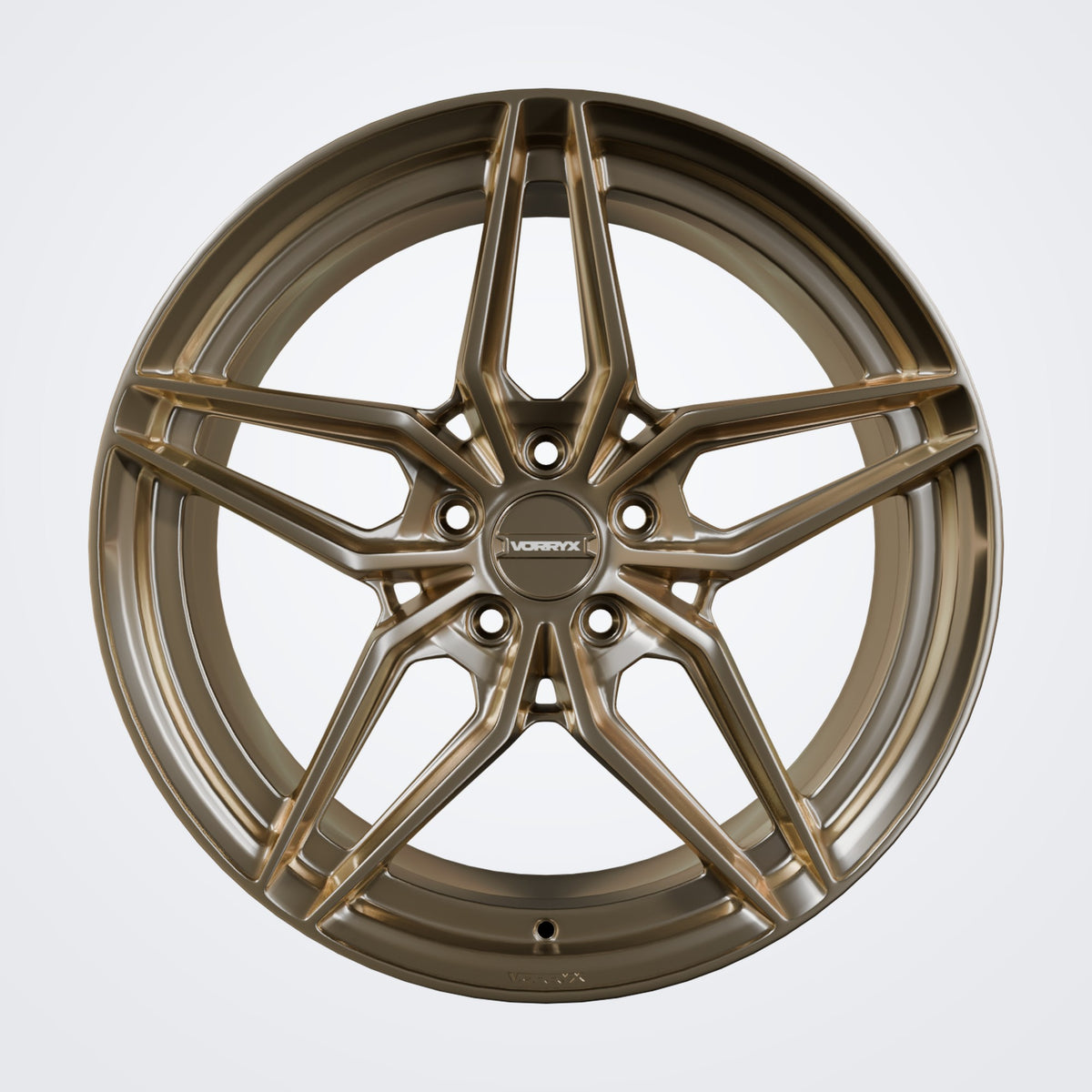 VX-02 forged wheel - Bronze, front view