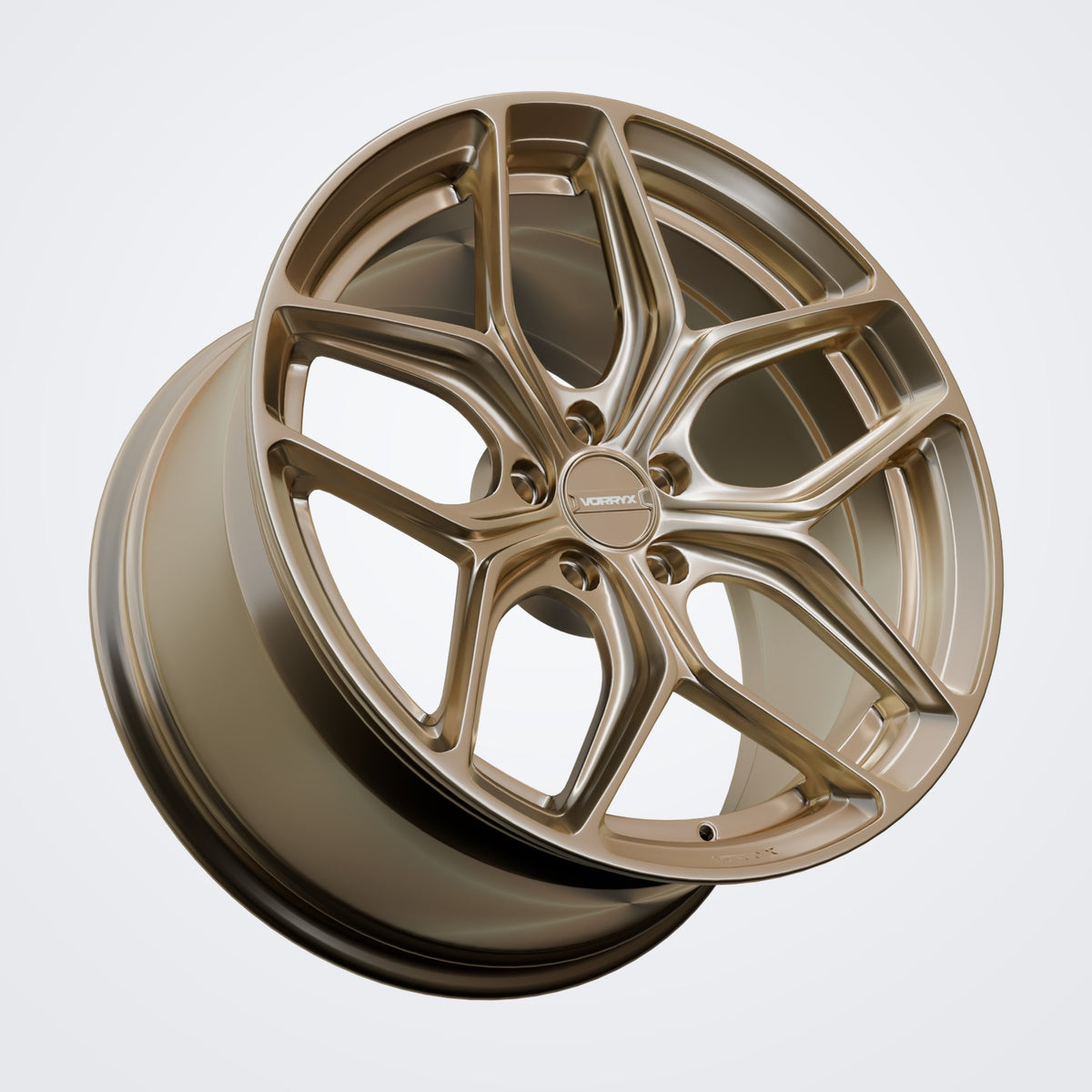 VX-03 forged wheel - Bronze, three-quarter view