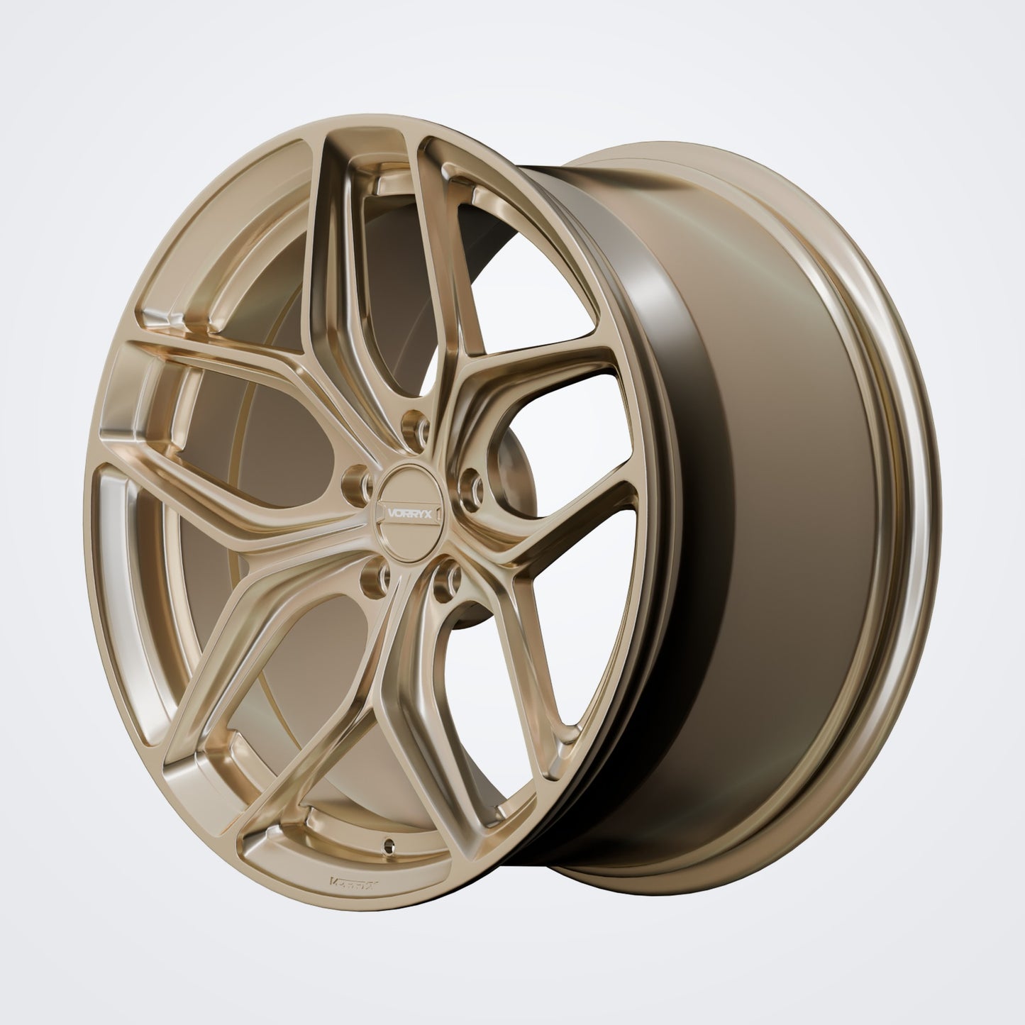 VX-03 forged wheel - Bronze, deep three-quarter view