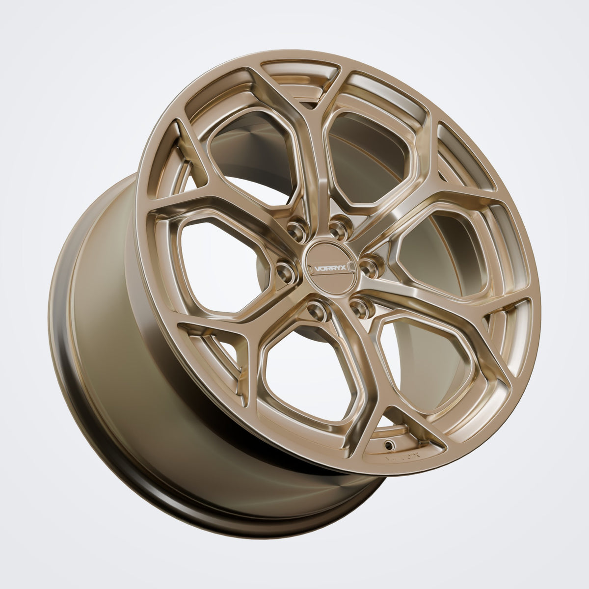 VX-04 forged wheel - Bronze, three-quarter view