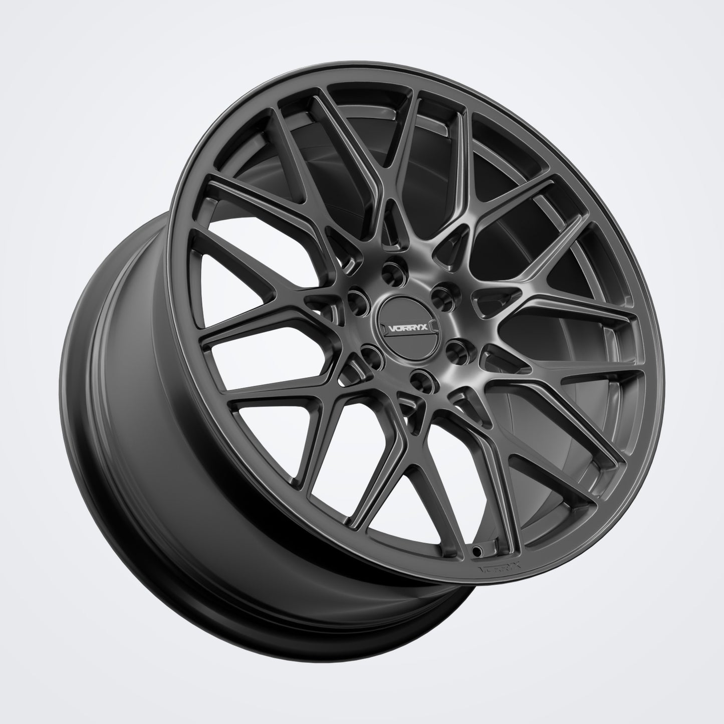 VX-05 forged wheel - Black, three-quarter view