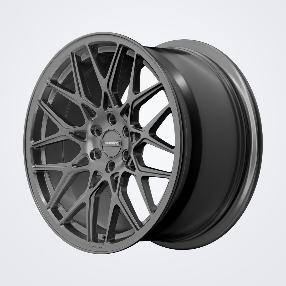 VX-05 forged wheel - Black, deep three-quarter view
