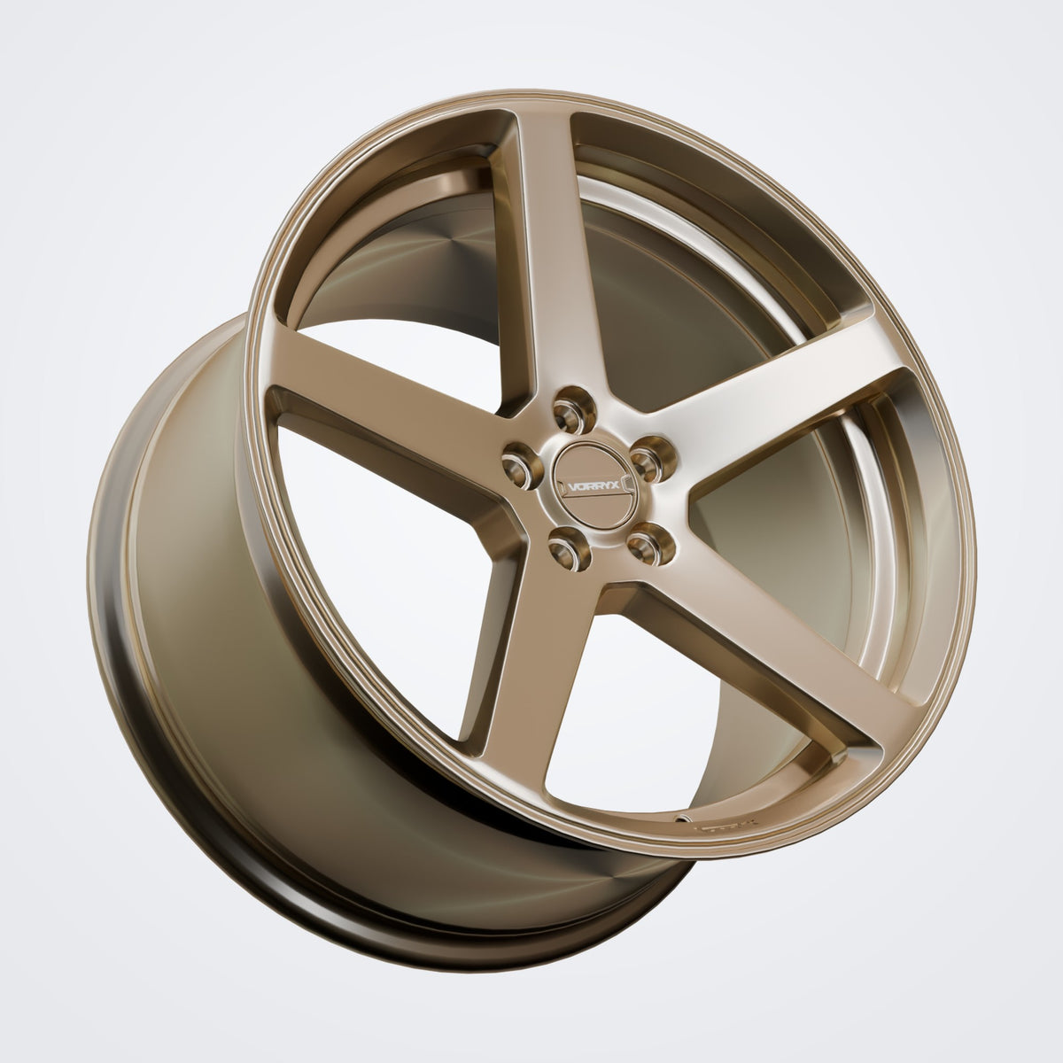 VX-06 forged wheel - Bronze, three-quarter view