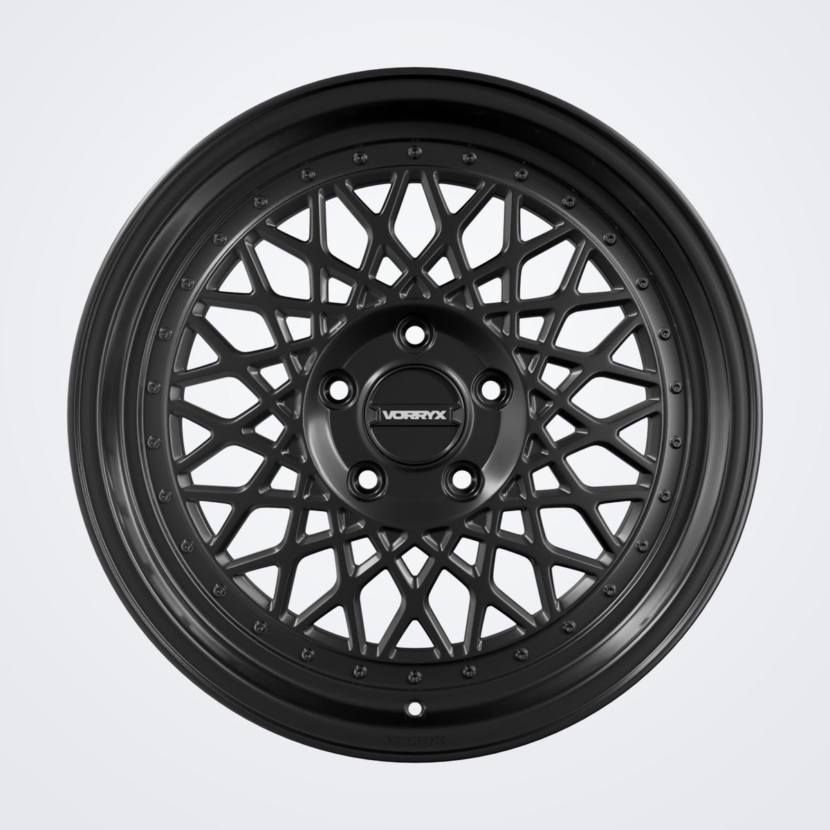 VX-07 forged wheel - Black, front view