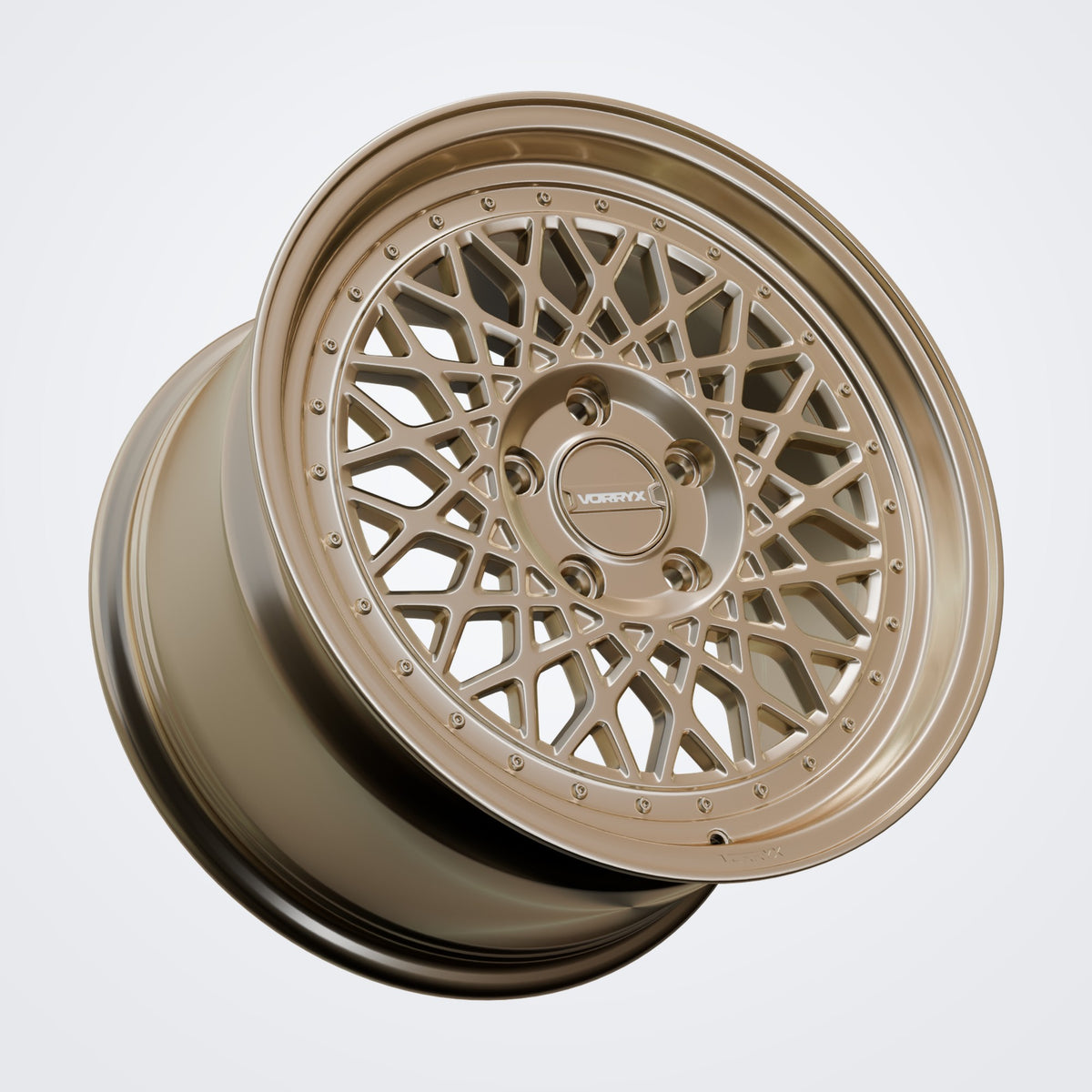 VX-07 forged wheel - Bronze, three-quarter view