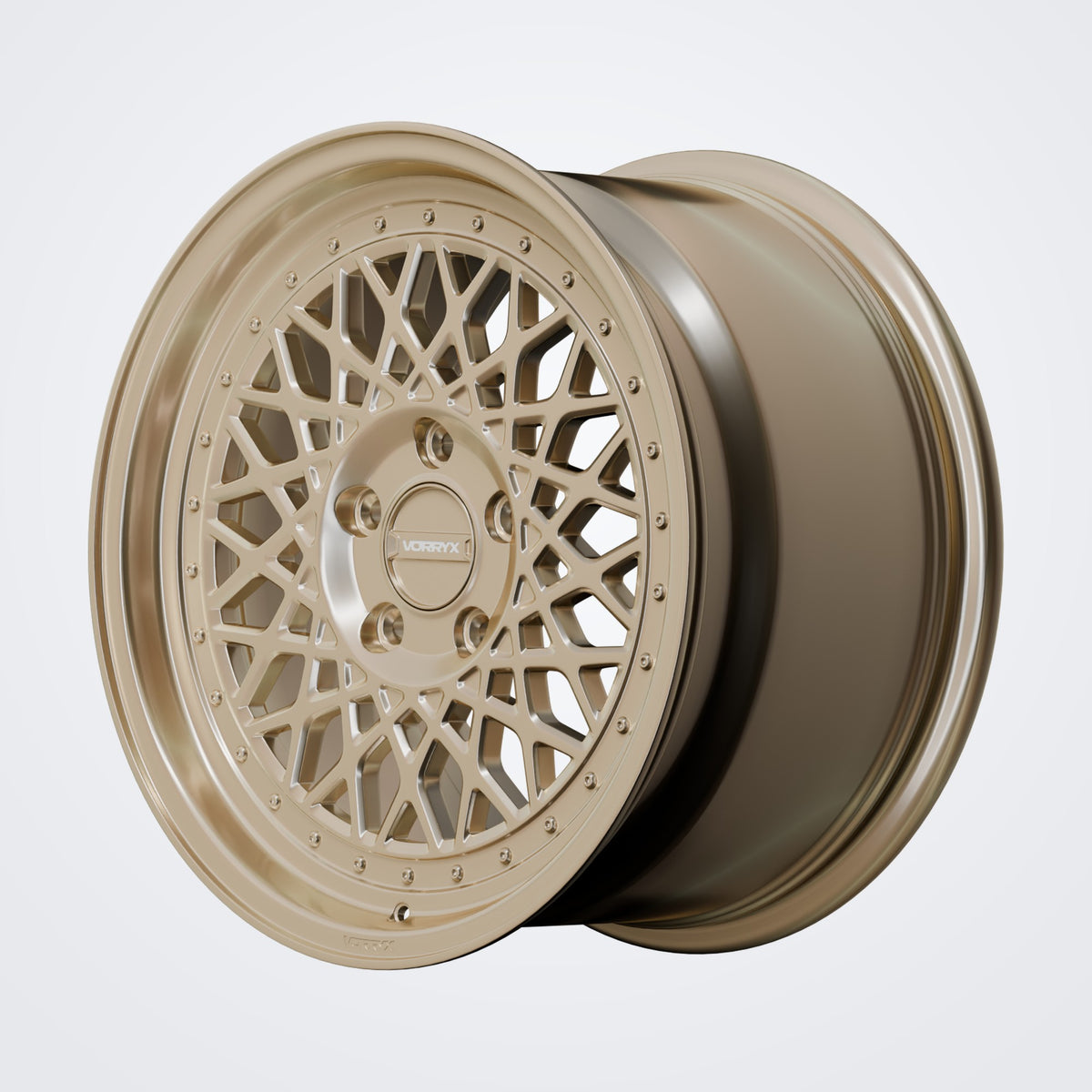 VX-07 forged wheel - Bronze, deep three-quarter view