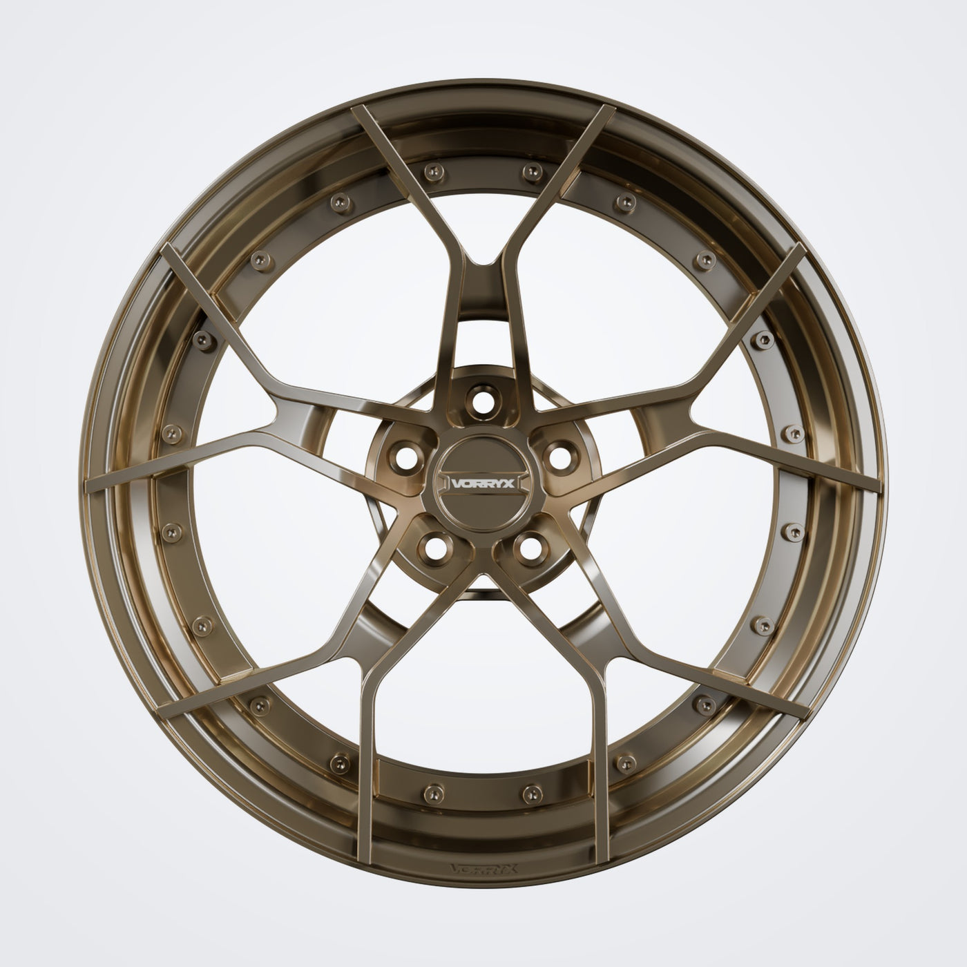 VX-08 forged wheel - Bronze, front view