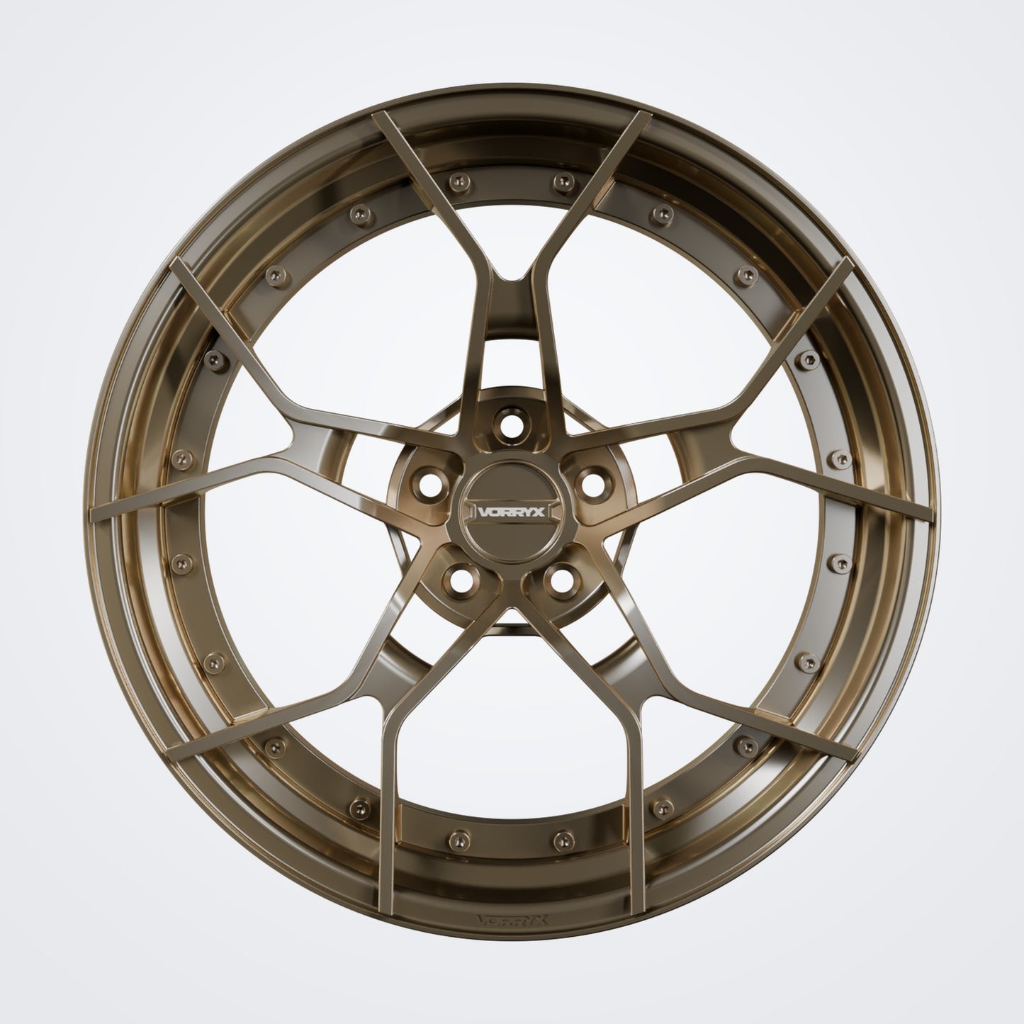 VX-08 forged wheel - Bronze, front view