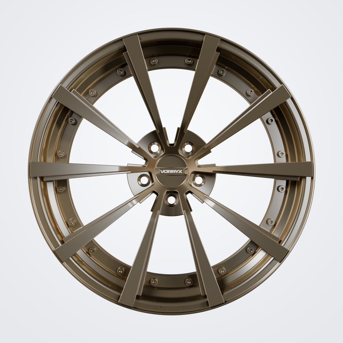 VX-09 forged wheel - Bronze, front view