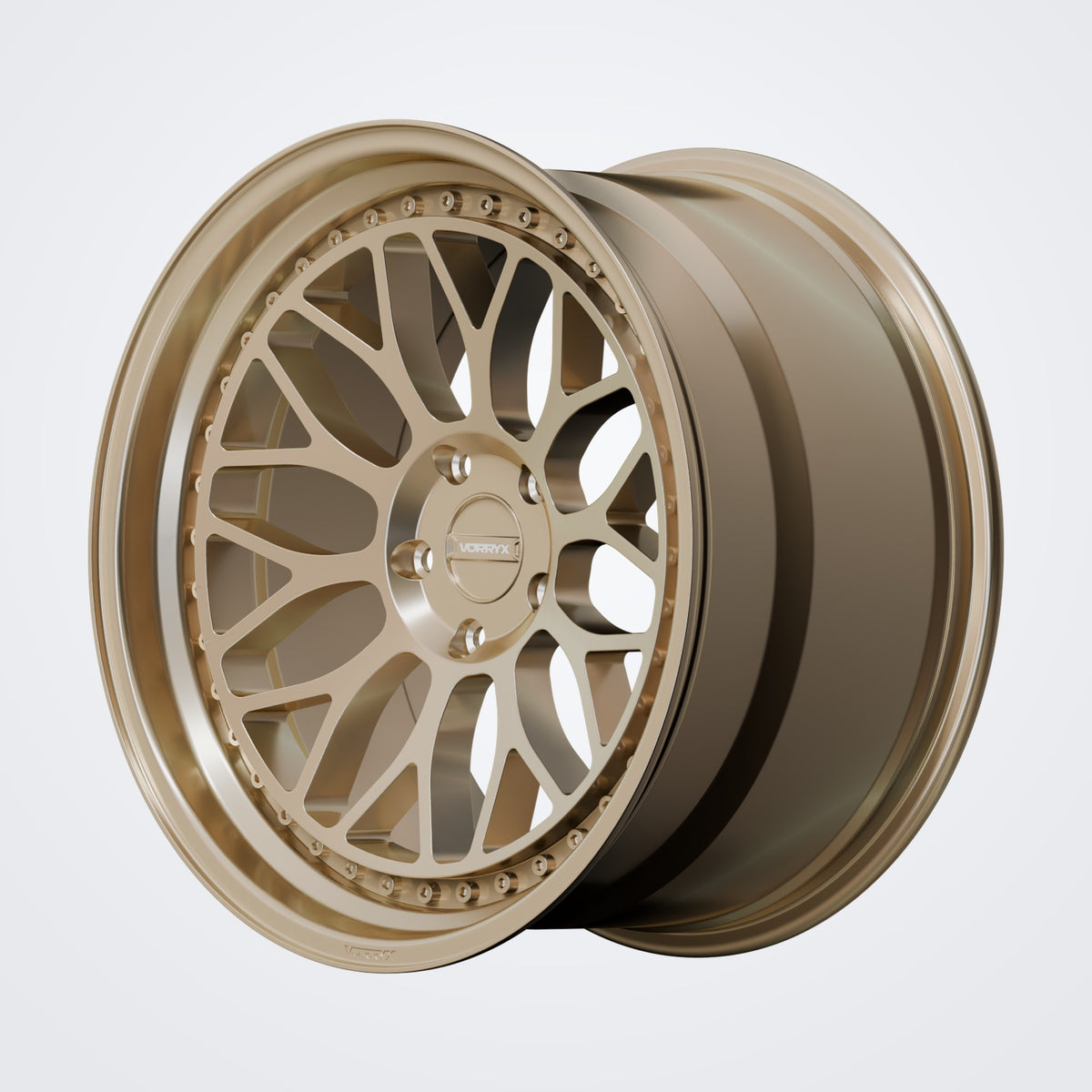 VX-10 forged wheel - Bronze, deep three-quarter view