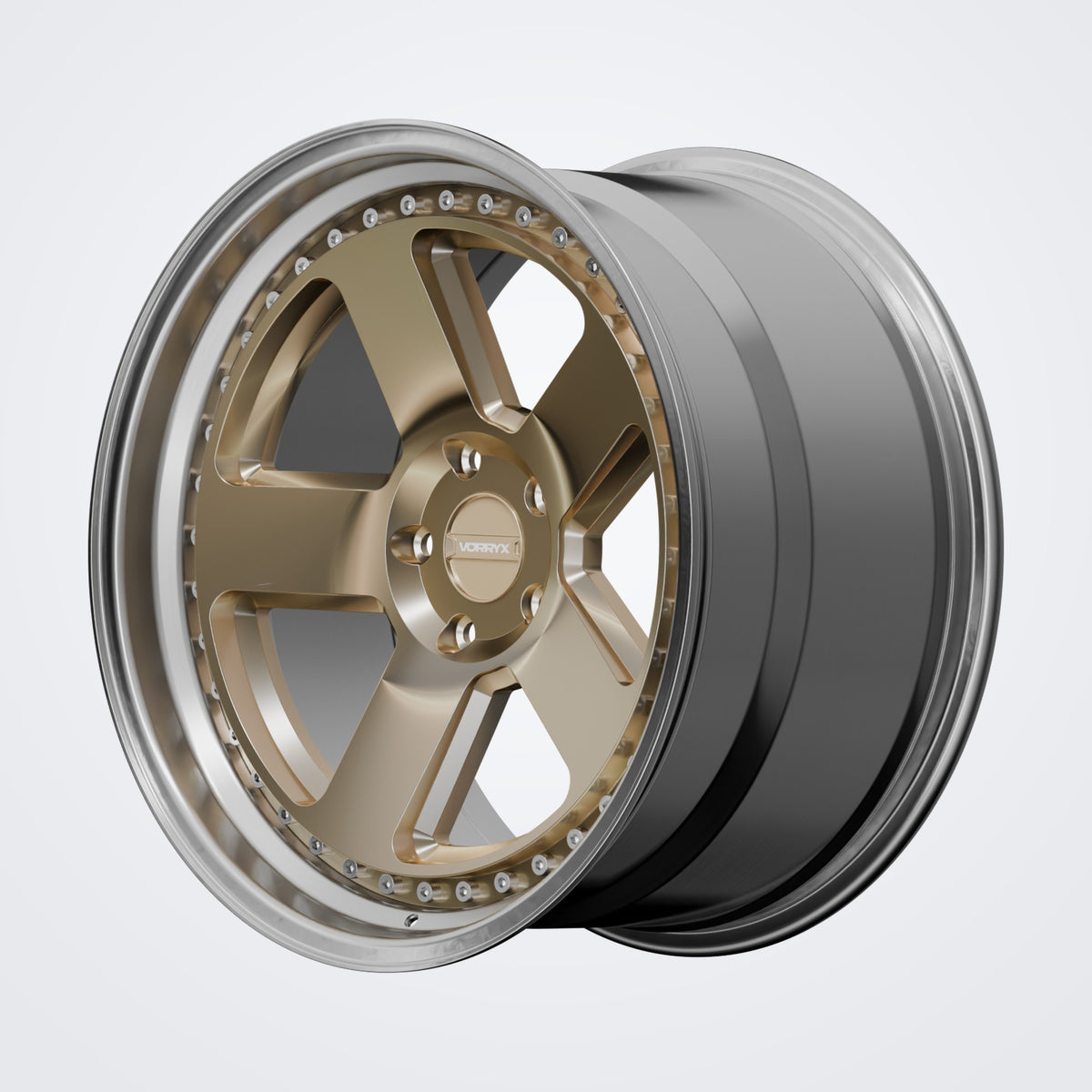 VX-11 forged wheel - Bronze, deep three-quarter view
