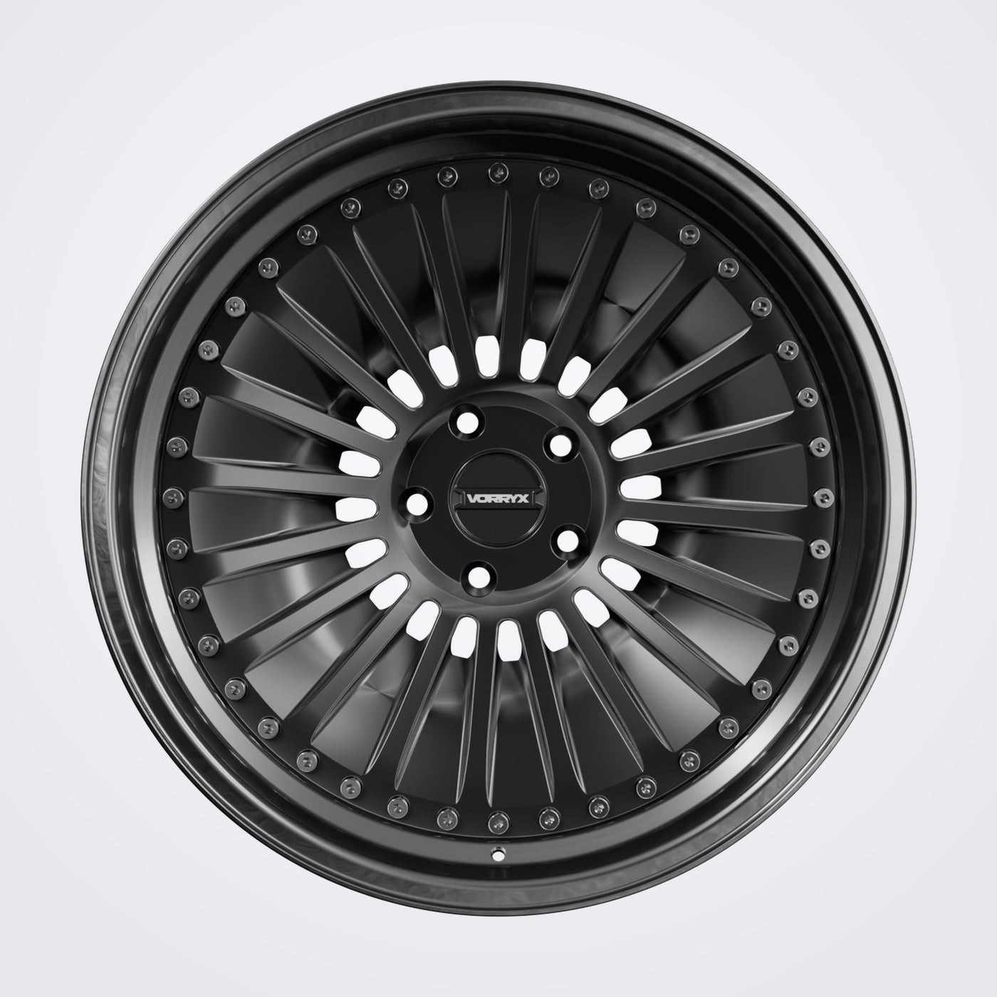 VX-13 forged wheel - Black, front view