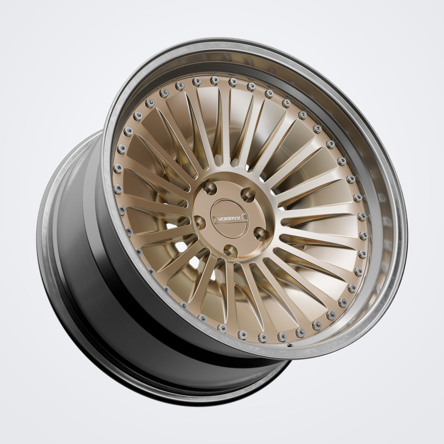 VX-13 forged wheel - Bronze, three-quarter view