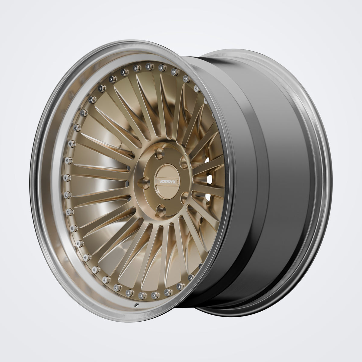 VX-13 forged wheel - Bronze, deep three-quarter view